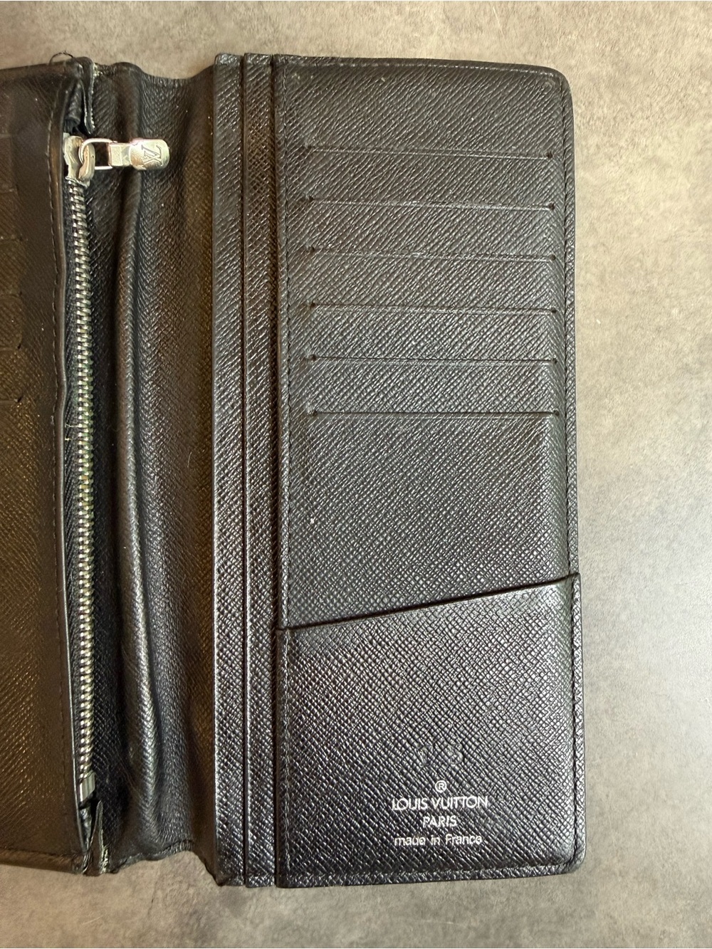 Louis Vuitton Damier Graphite Brazza Canvas and Leather Bifold Wallet - Picture 6 of 12